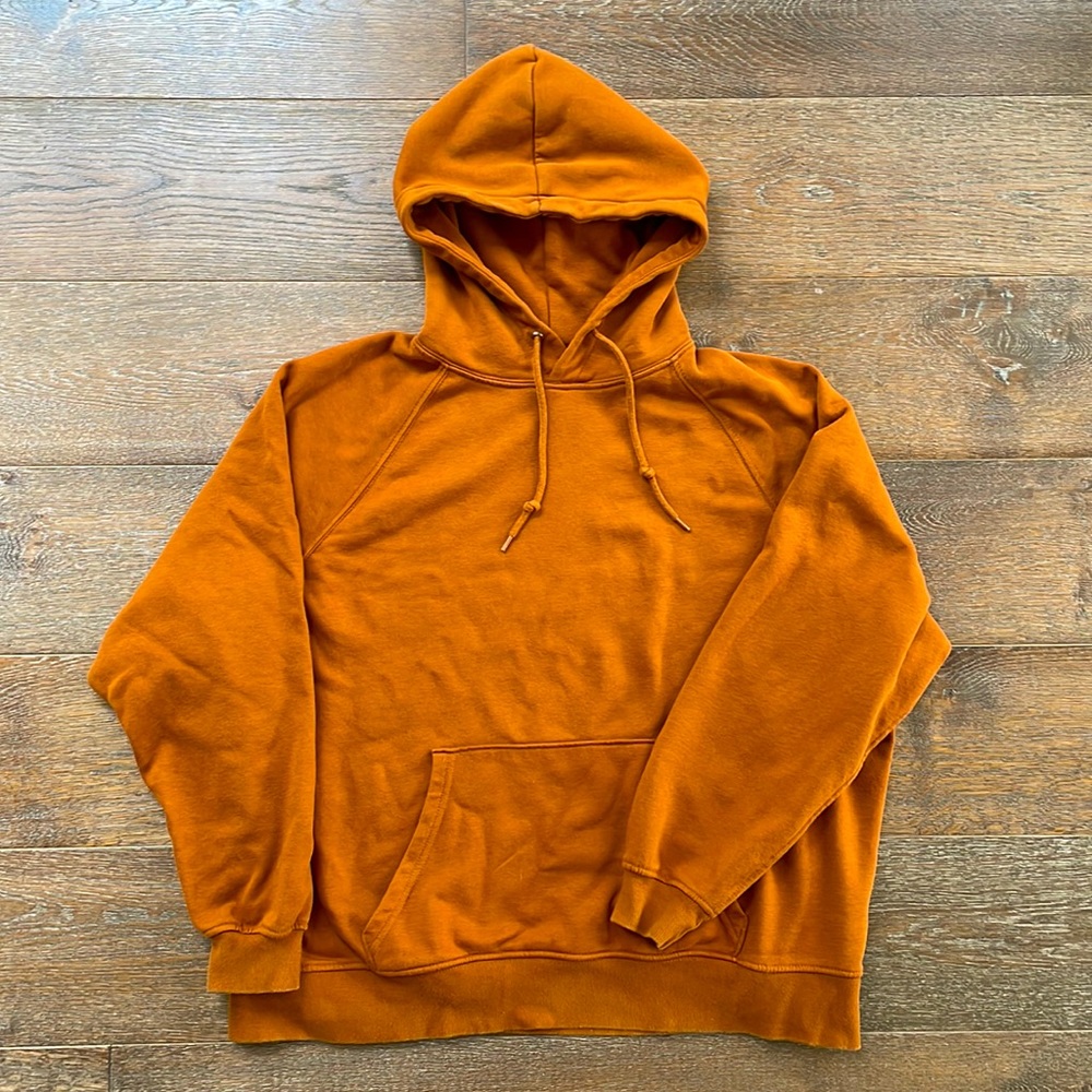 Divided Hoodie! Super cute burnt orange color!